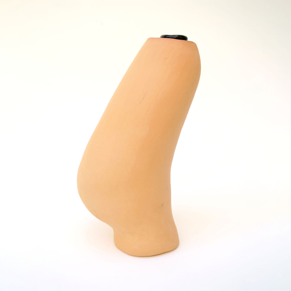 Vase natur/schwarz 09
